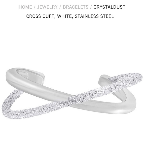 Swarovski Crystaldust Cross Cuff - Picture 1 of 5